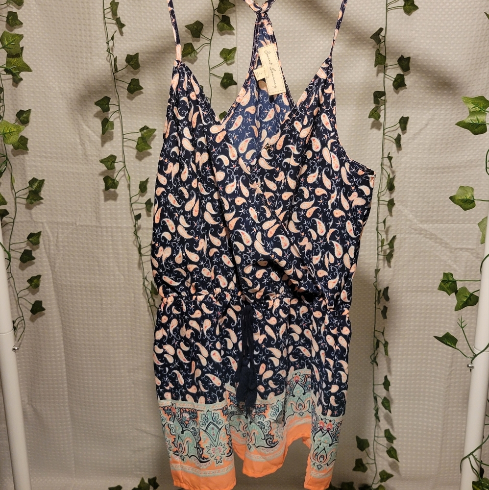 Paisley Shorts Romper 🌼